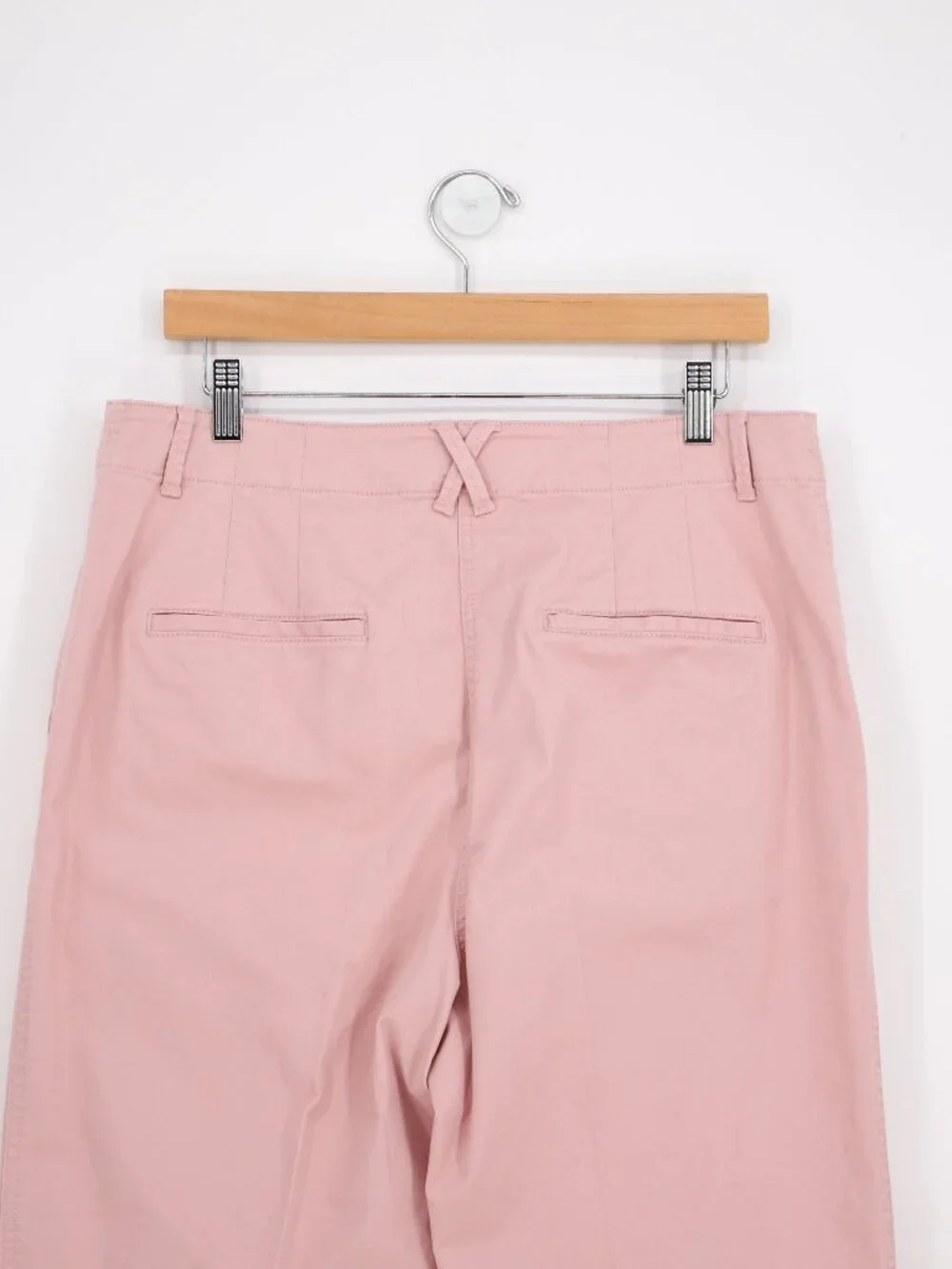 ANN TAYLOR Weekend Seamed Straight Ankle Pant in Dusty Pink Size 12 - Picture 4 of 8
